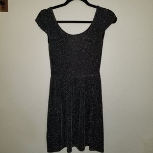 Black Dress with silver accent
